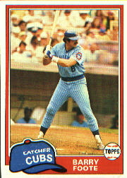 1981 Topps Baseball Cards      492     Barry Foote